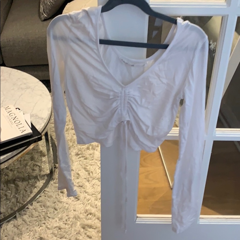 Long sleeve crop top